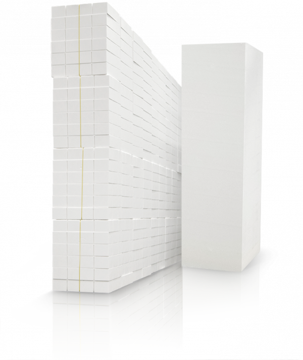polystyrene block house